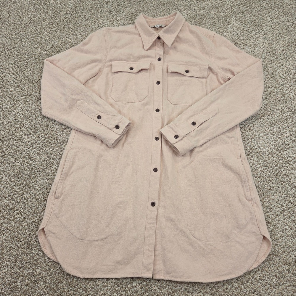 L.L. Bean Signature Archive 1958 Chamois Tunic Cloth Shirt Pale Pink Women's M